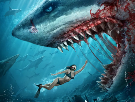 惊悚电影《血鲨》解说文案