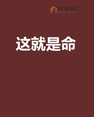 《这就是命》电影解说文案 及解说视频在线观看