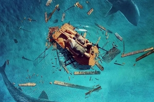 惊悚电影《鲨海困斗》解说文案/片源下载