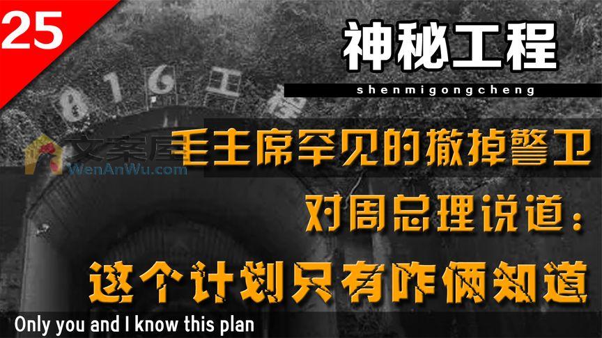 1965年毛主席罕见撤掉所有警卫，对周总理说：这计划必须实施
