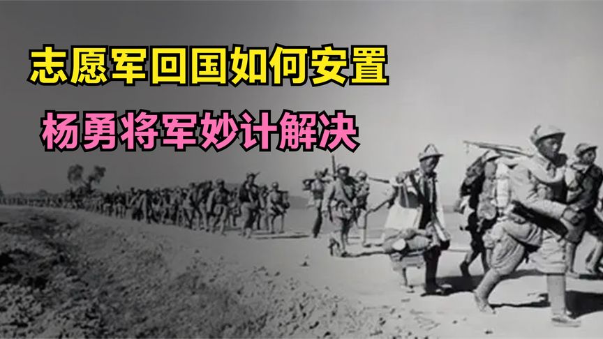 抗美援朝结束时，百万志愿军回国后如何安置？杨勇将军妙计解决