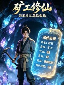 《矿工修仙我能看见属性面板》小说改编短剧解说文案 全网独家下载